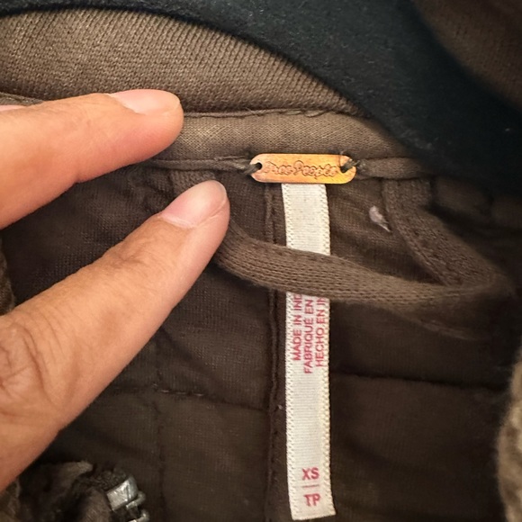 Free People Dolman Quilted Knit Jacket XS Dusted Military - Picture 3 of 3